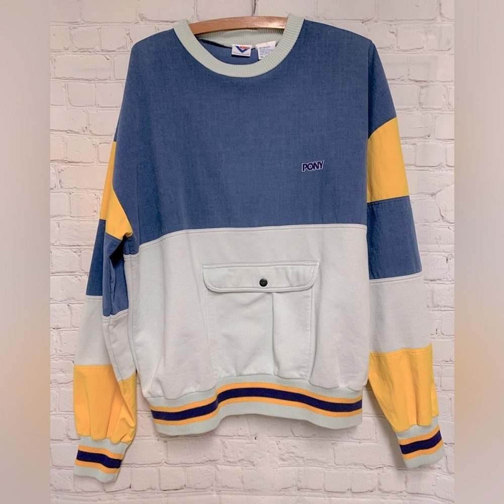 RARE Vintage Pony Chevron Sweatshirt Size XL​